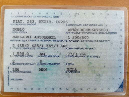 Fiat Dobló 1,6MTJ 105k MAXI/TOP/ČR/1.MAJ/